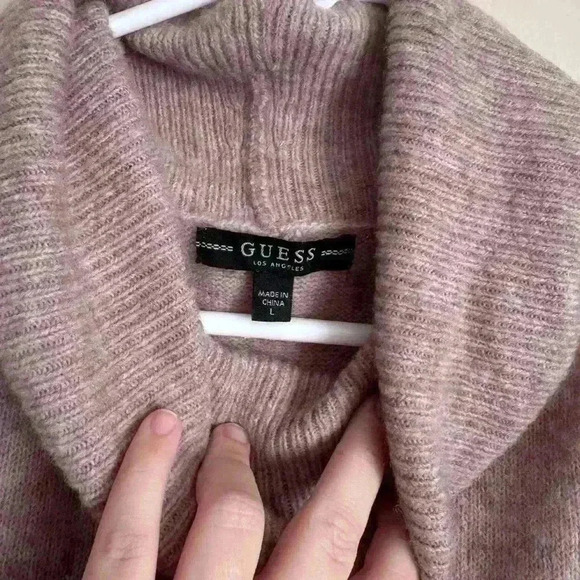 Guess size large pink turtleneck tank - Picture 2 of 4